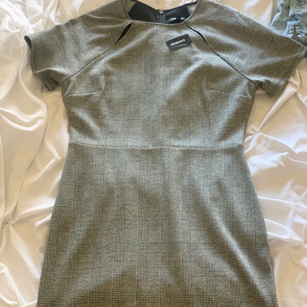 Express plaid sheath dress